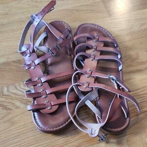 MIA Tan Gladiator Sandals